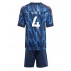 Arsenal Ben White #4 Bortedraktsett Barn 2025-26 Kortermet (+ korte bukser)